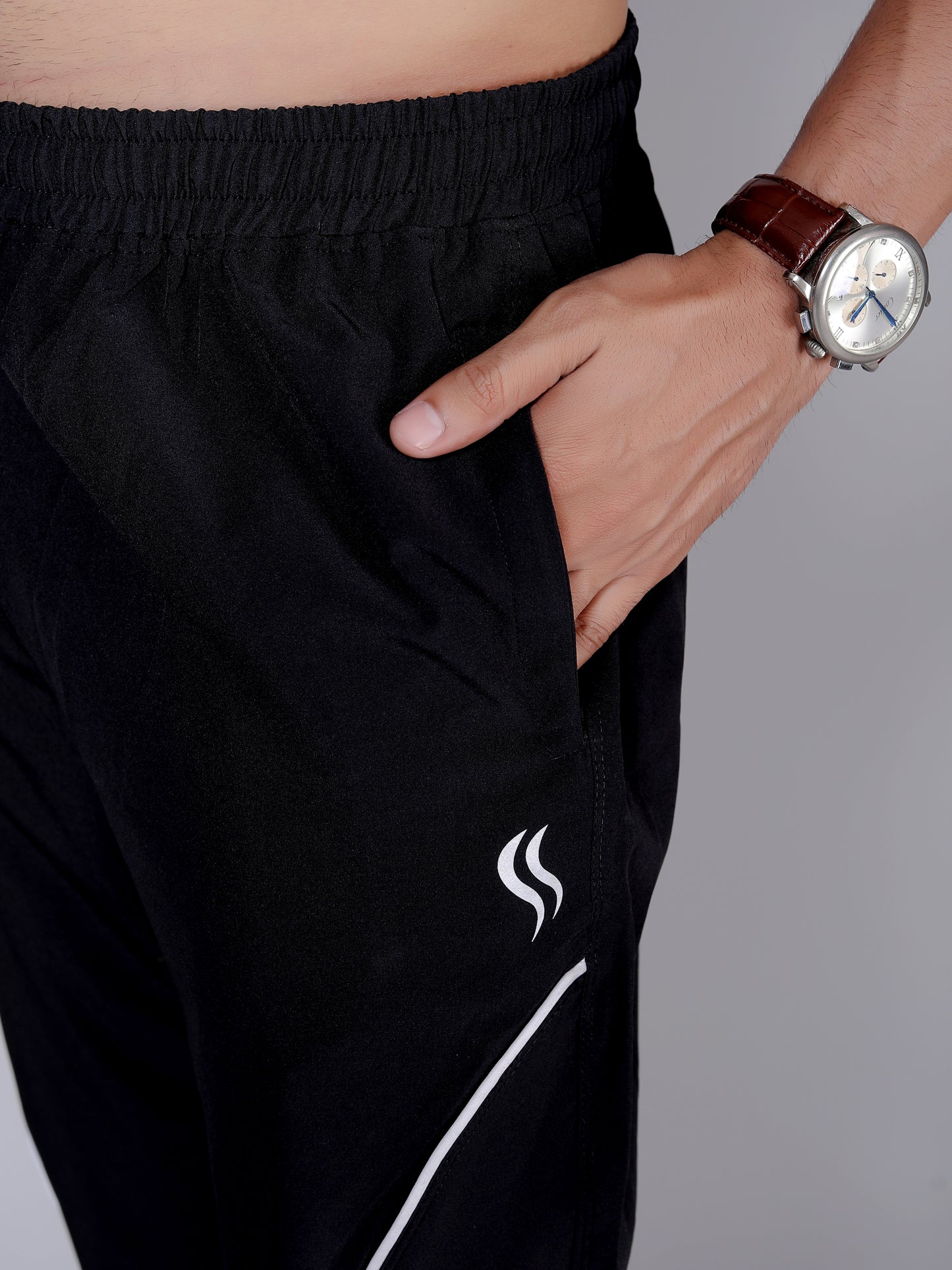 Dry fit sea green and joggers workout combo | Sea green T-shirt and black jogger