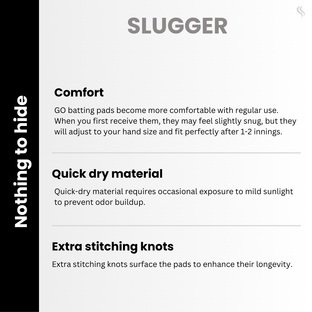 Slugger Cricket Batting Pads Black Color GO series
