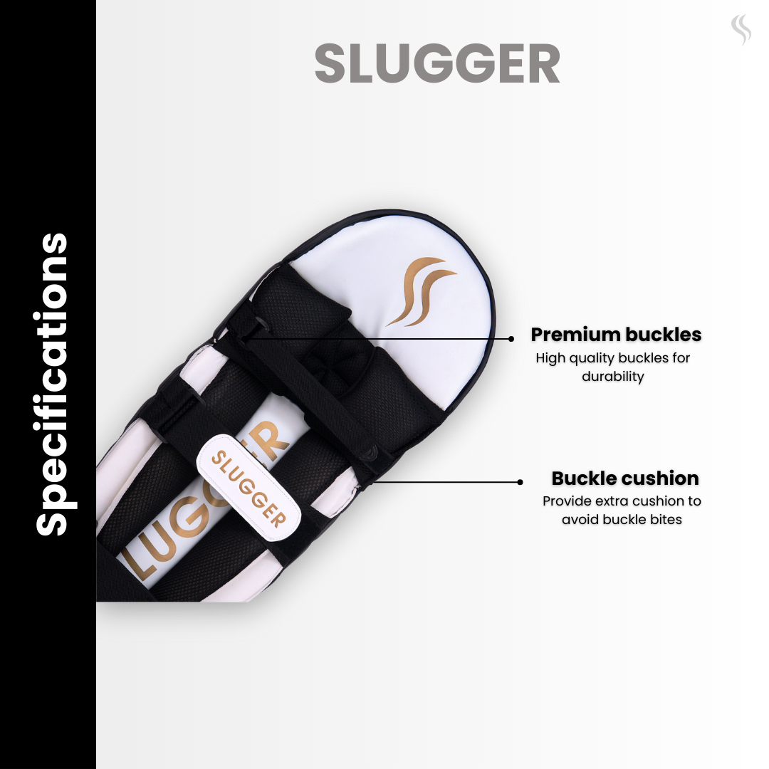 Black Sluggers professional batting pads made for buckle cushion and premium buckles, built for peak performance, now available online.