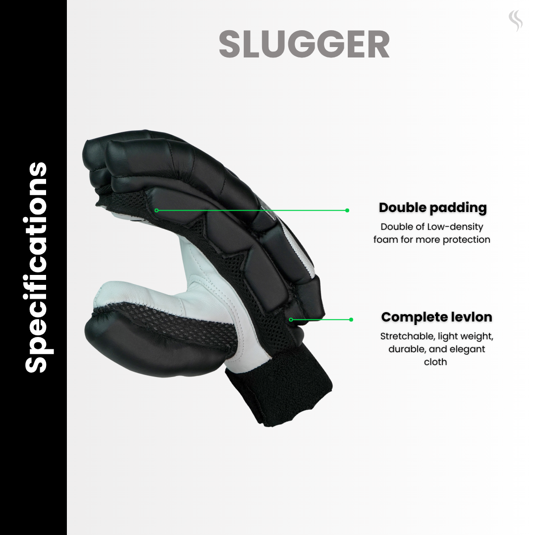 Slugger Cricket Batting Gloves Black Colour Corporate series