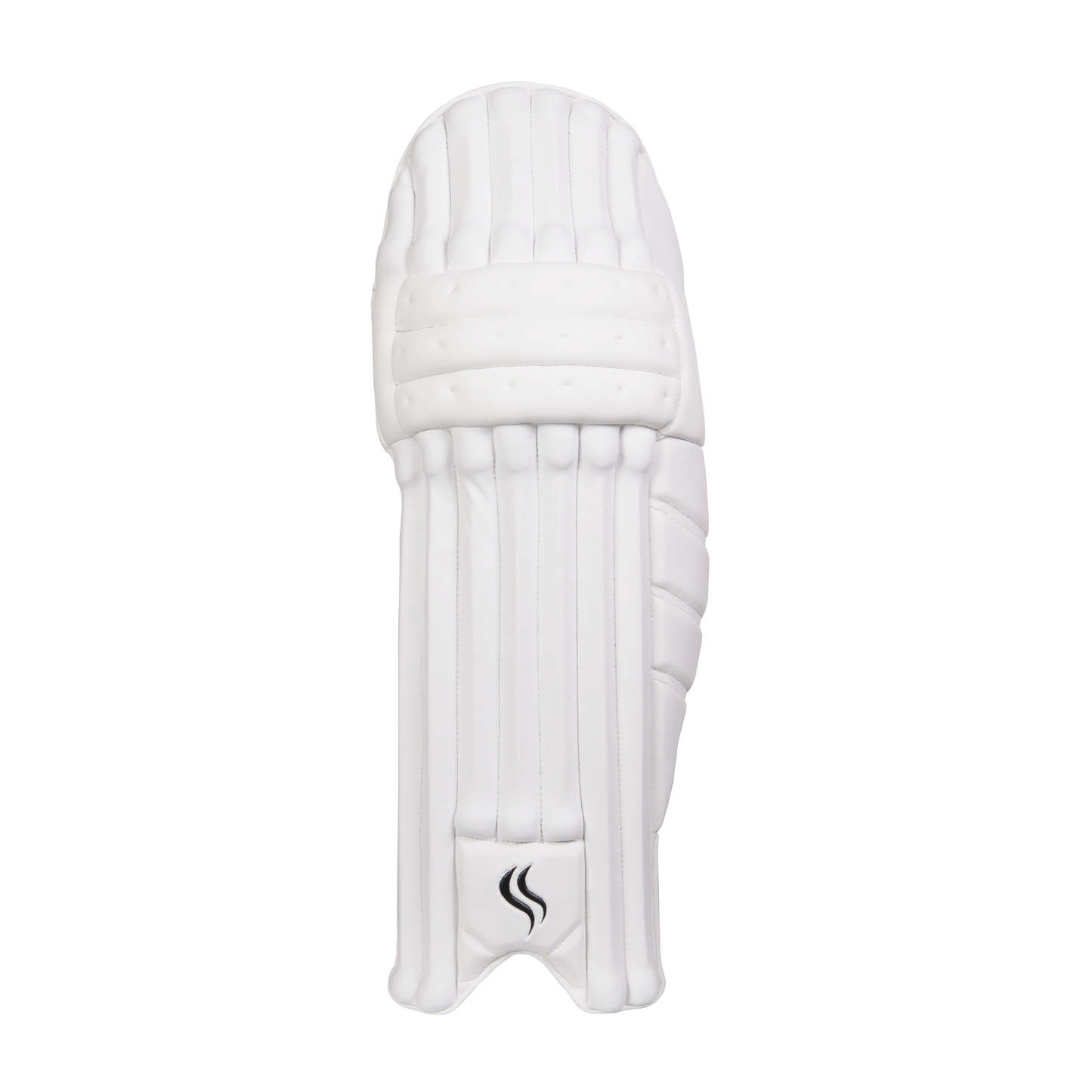 A Top-tier single White cricket pad with crafted for maximum durability and comfort, perfect for players of all skill levels.