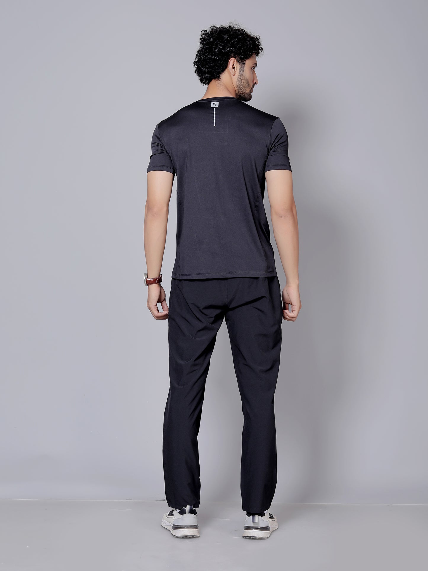 Ultra soft T-shirt and joggers workout combo | Black T-shirt and black jogger