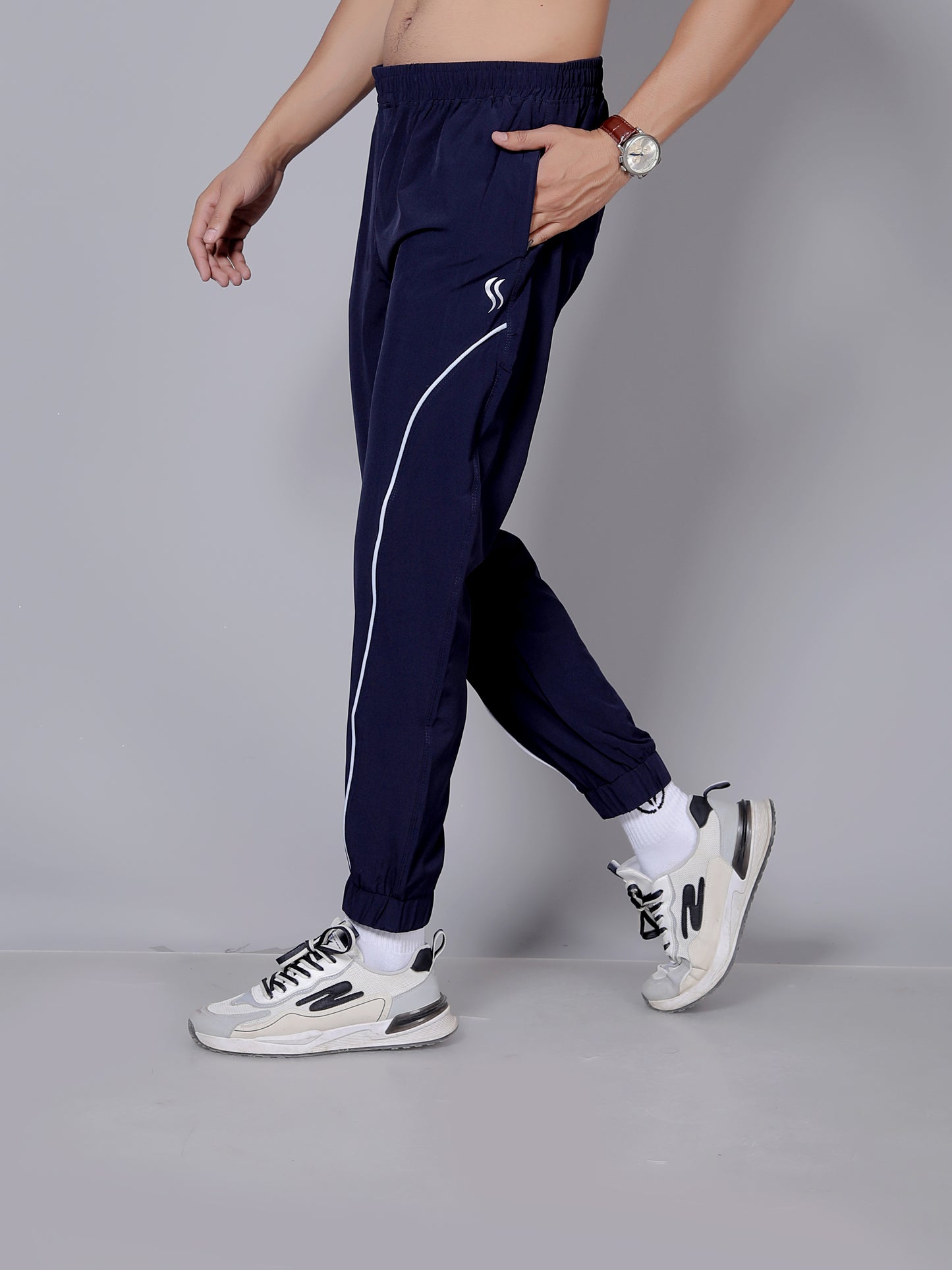Blue stripped Jogger | Stretchable and comfortable