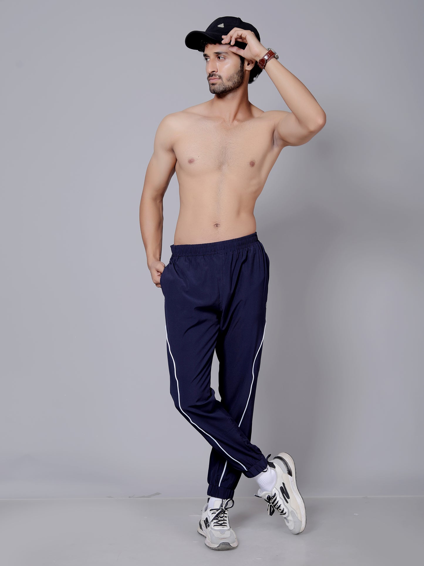 Blue stripped Jogger | Stretchable and comfortable