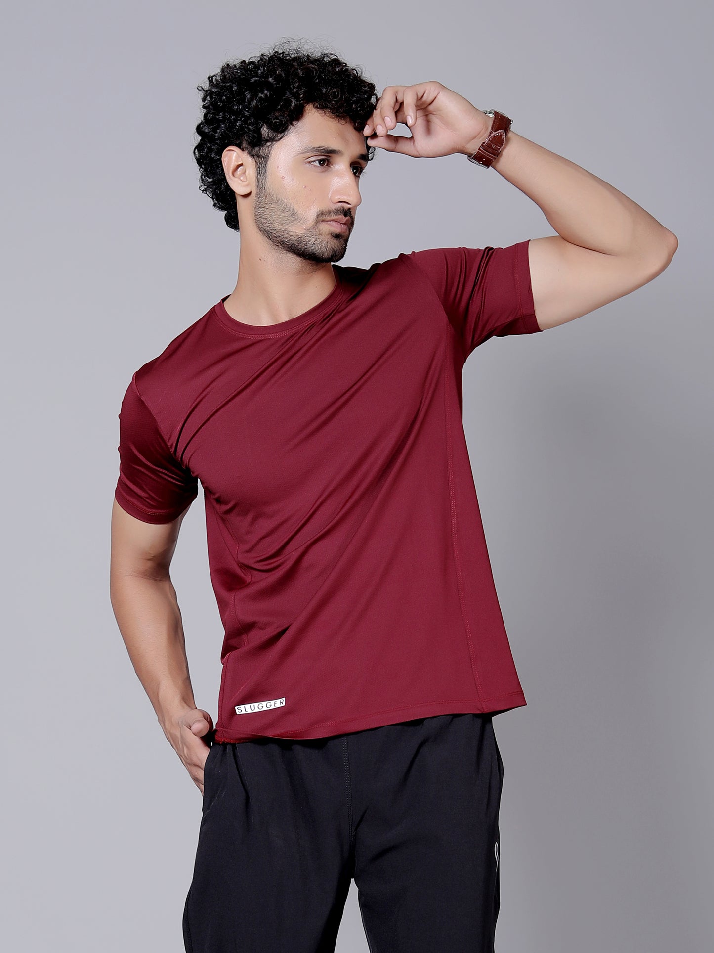 Ultra soft Sports T-Shirt | Softest, lightest, and most breathable fabric | Maroon colour
