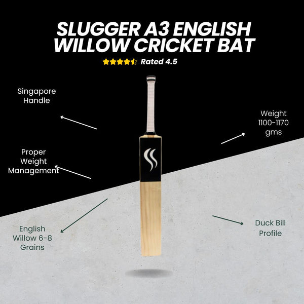 SLUGGER A3 English Willow Cricket bat (Corporate Series)