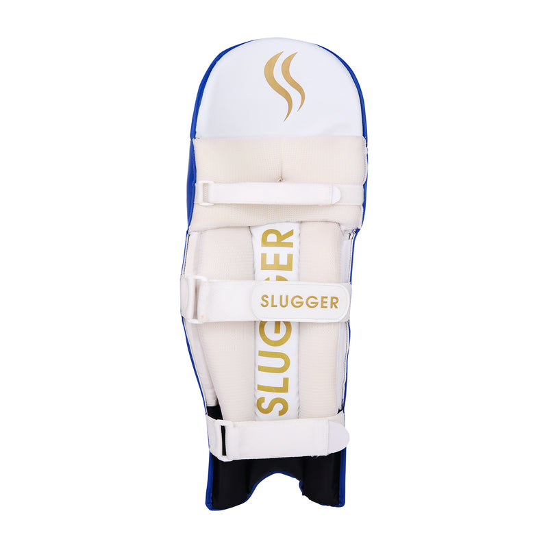 SLUGGER GO Blue Cricket Batting Pads or Leg guards (PVC material)