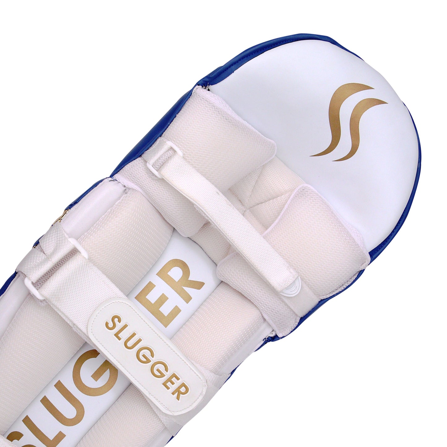 SLUGGER Corporate combo of Blue Batting Leg guards/Pads and White Gloves (2 products)