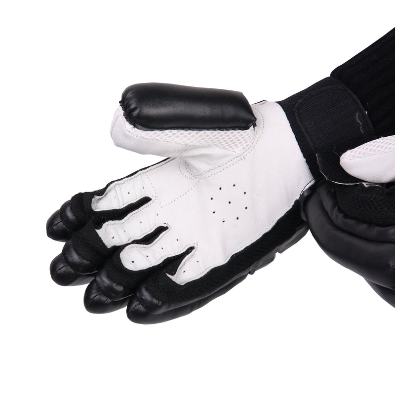 SLUGGER GO Black Cricket Batting gloves (PVC material)