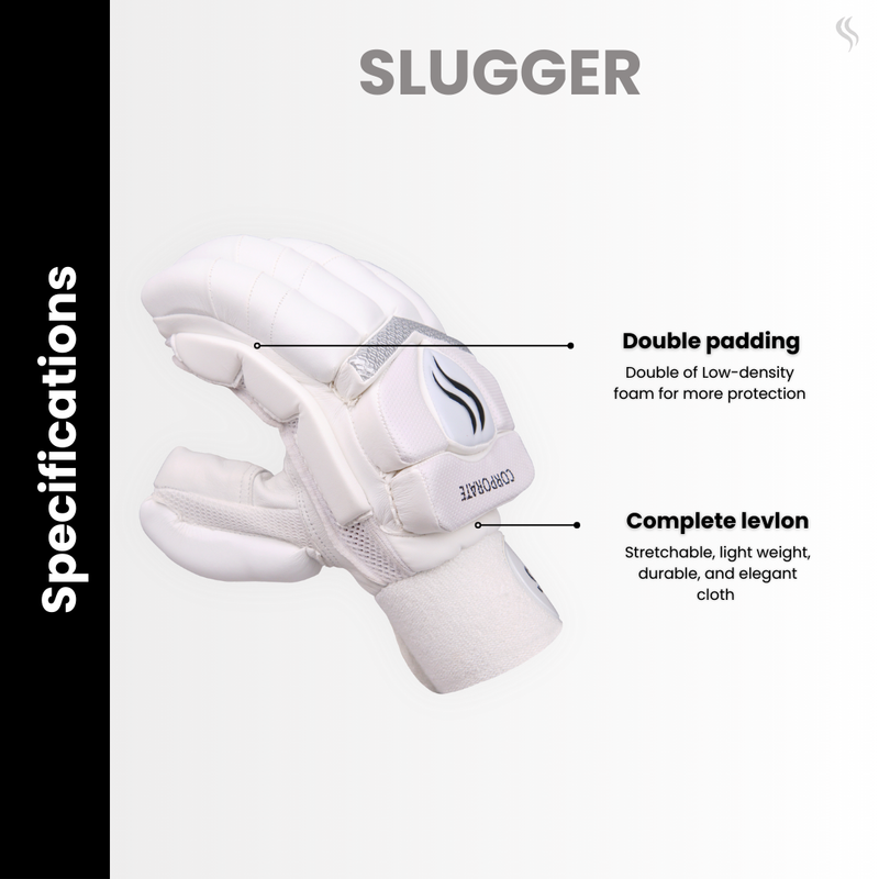 SLUGGER Corporate Cricket Batting gloves (Lovelon material)