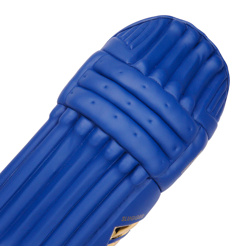 SLUGGER Corporate Blue Cricket Batting Leg Guards or Pads (Taiwan material)