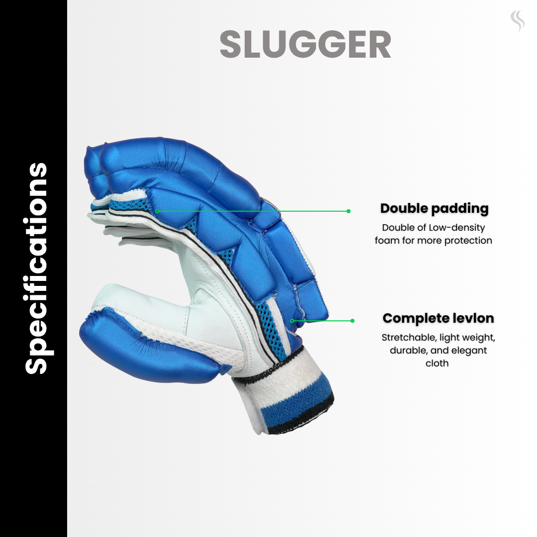 Slugger Cricket Batting Gloves Blue Colour Corporate series