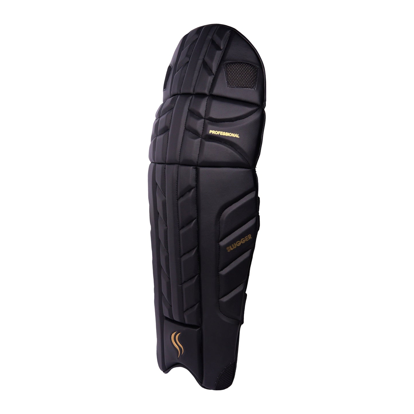 SLUGGER Professional Black Cricket Batting Pads or Leg Guards (Lovelon material)