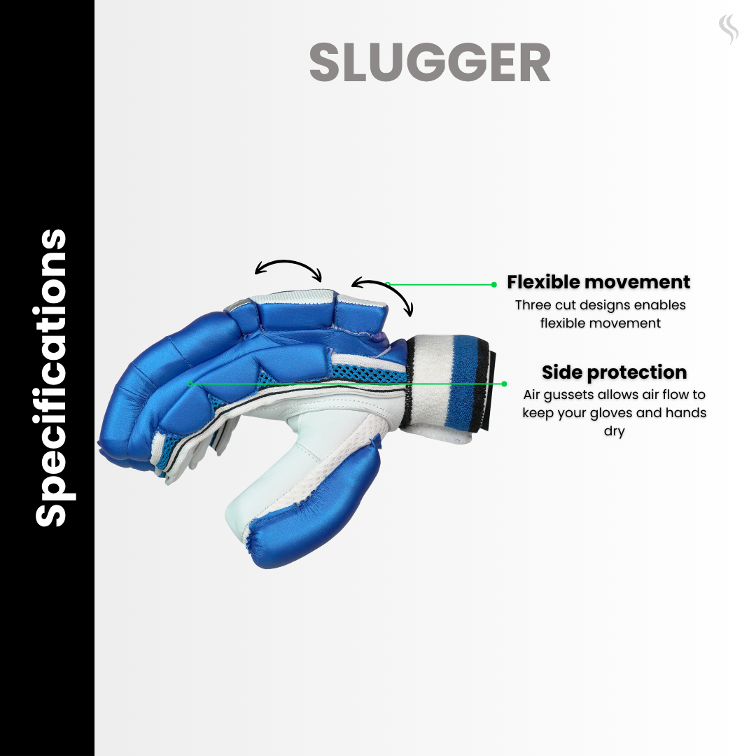 Slugger Cricket Batting Gloves Blue Colour Corporate series