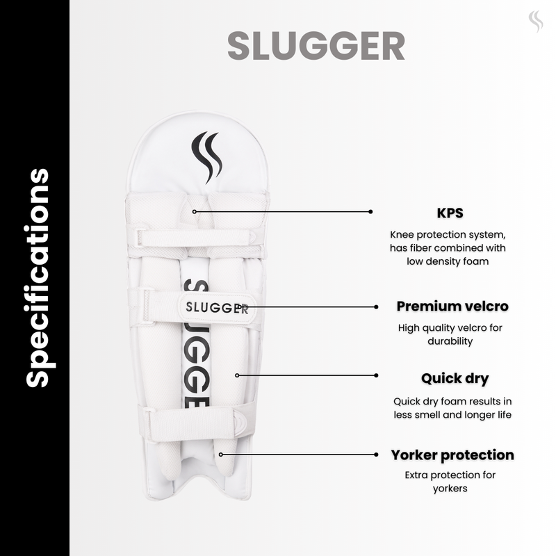 SLUGGER Professional Cricket Batting Pads or Leg Guards (Lovelon material)