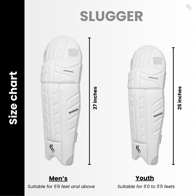 SLUGGER Professional Cricket Batting Pads or Leg Guards (Lovelon material)