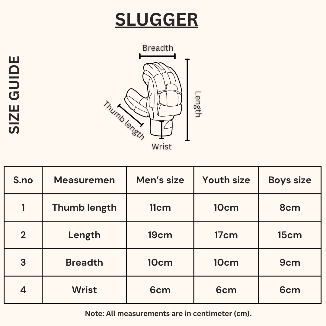 SLUGGER GO Plus Cricket Batting gloves (PVC material)