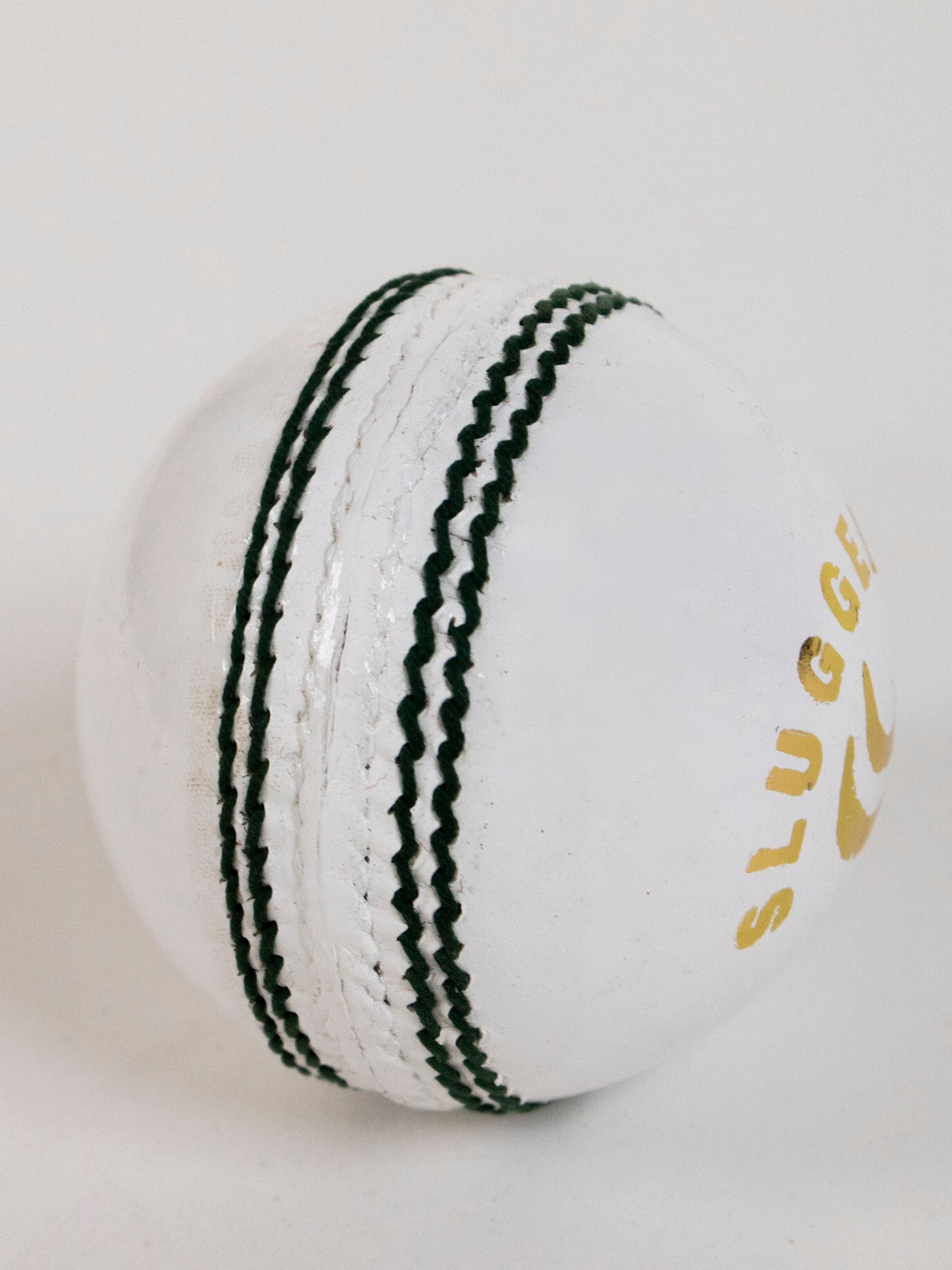 SLUGGER White Leather Cricket Ball (1 Ball)