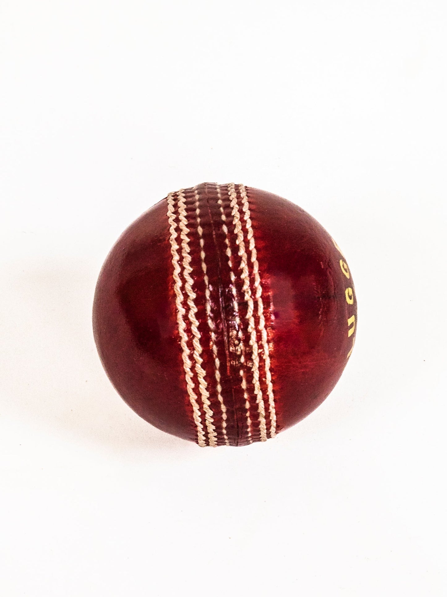 SLUGGER Red Leather Cricket Ball (1 Ball)