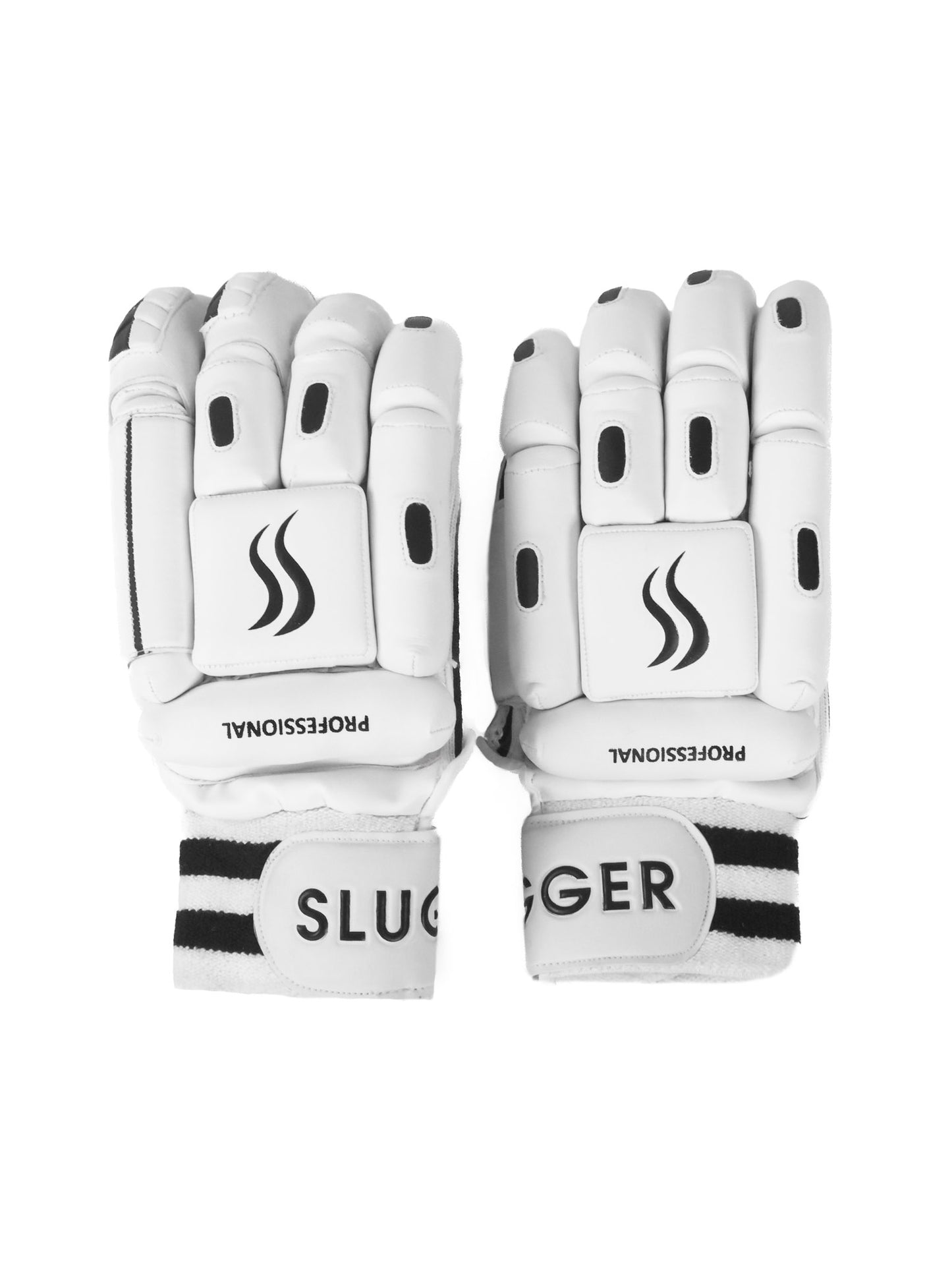 SLUGGER Professional series combo of Cricket Batting leg guards/pads and Gloves