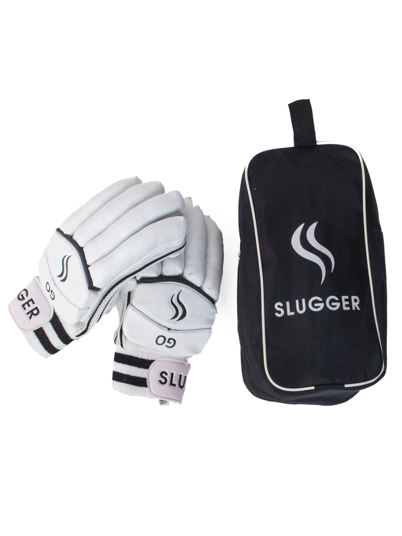 SLUGGER GO series combo of Cricket Batting Leg guards/Pads, Batting Gloves and Thigh Guard