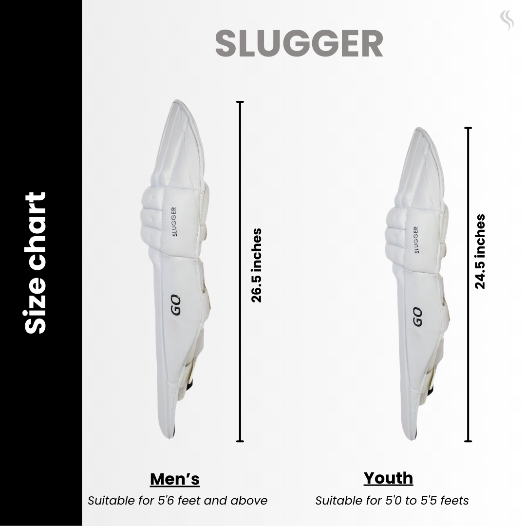 SLUGGER GO Cricket Batting Pads or Leg guards (PVC material)